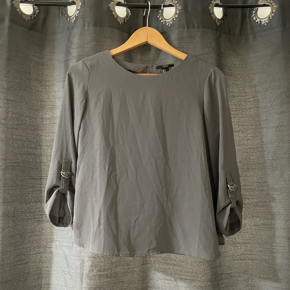 Gray blouse